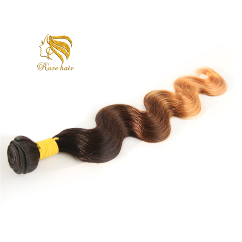 Lsy Ombre Brazilian Hair Body Wave 1b/4/30 3 Tone Ombre Human Hair Weave Bundles 1 Piece 10-26 Inch